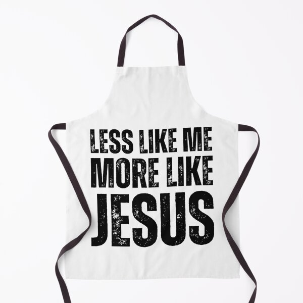 Item preview, Less Like Me More Like Jesus – Christian Faith Quote Design for Believers Distressed Black Font designed and sold by GFamilyC.