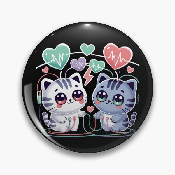Item preview, Cute Electrophysiology and kawaii cat designed and sold by DamioPolArt.