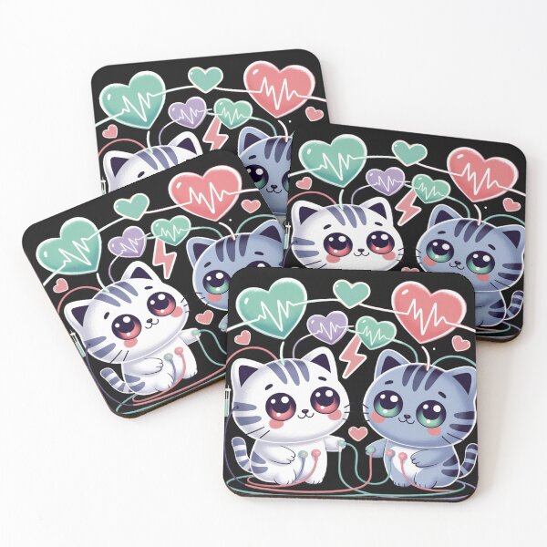 Item preview, Cute Electrophysiology and kawaii cat designed and sold by DamioPolArt.