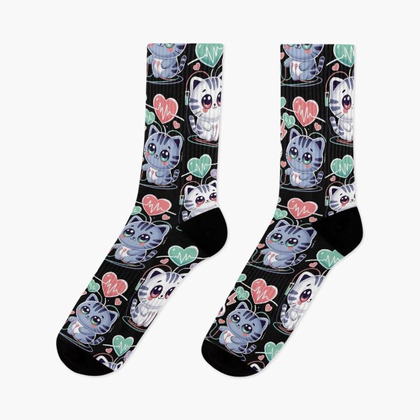Item preview, Cute Electrophysiology and kawaii cat designed and sold by DamioPolArt.