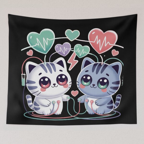 Item preview, Cute Electrophysiology and kawaii cat designed and sold by DamioPolArt.
