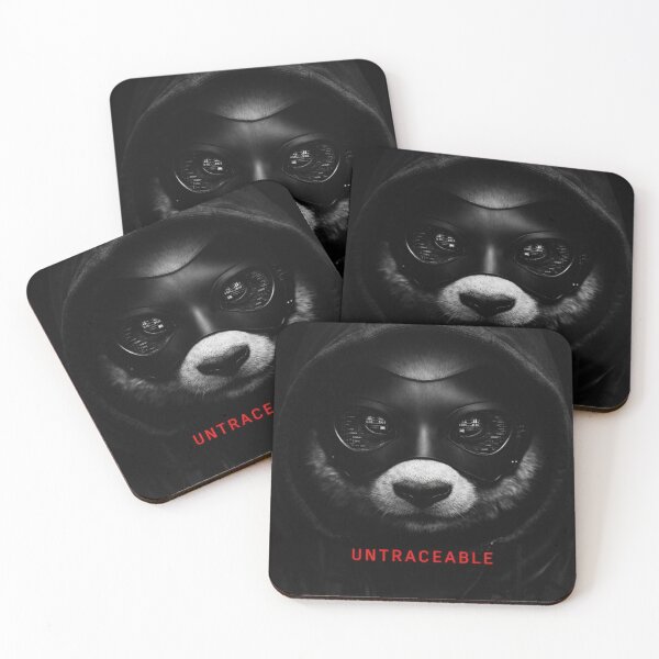 Item preview, Untraceable Cyberpunk Panda – Dark Hacker Mask Futuristic Tech Art designed and sold by snaperos.