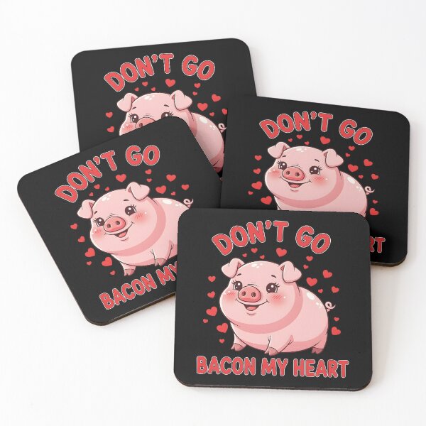 Item preview, Don't Go Bacon My Heart Cute Pig Valentine designed and sold by OlakunleOloroz.