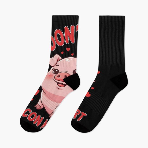 Item preview, Don't Go Bacon My Heart Cute Pig Valentine designed and sold by OlakunleOloroz.
