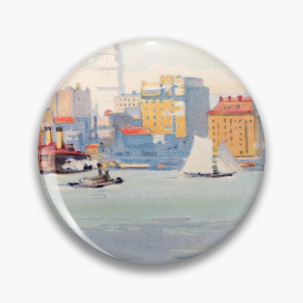 Item preview, Vintage travel print - New York from the 34th Street Ferry (1914)  designed and sold by maisielabmouse.