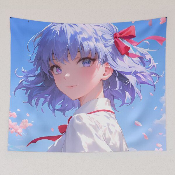 Item preview, Sakura Matou fate stay night Cherry Blossom Sky Ribbon Serenity designed and sold by mildaclairmo.