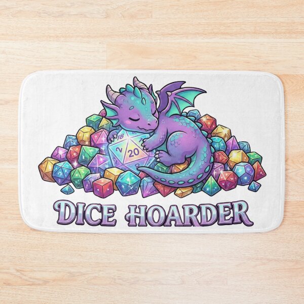 Item preview, Dice Hoarder – Cute Dragon D&D RPG designed and sold by GeekGuysShop.