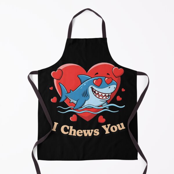 Item preview, Funny Shark Love Pun I Chews You Valentine Humor designed and sold by OlakunleOloroz.