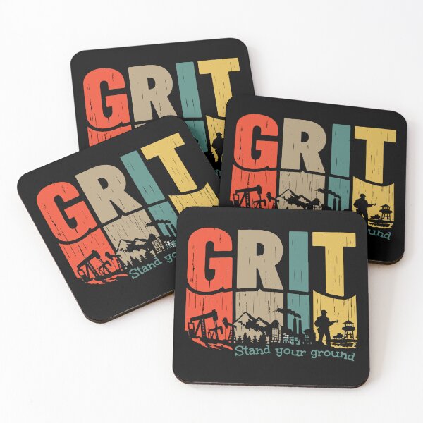 Item preview, Grit Stand Your Ground – Strength & Perseverance Quote designed and sold by Verse & Vibes.