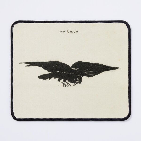 Item preview, Flying Raven: ex libris, from The Raven (Le Corbeau) by Édouard Manet designed and sold by maisielabmouse.