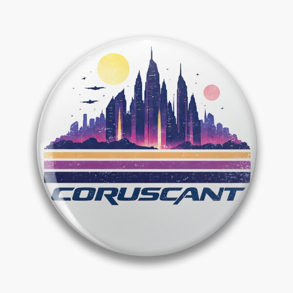 Item preview, Coruscant Galactic Capital Retro Skyline Art designed and sold by DariuszWilkosz.