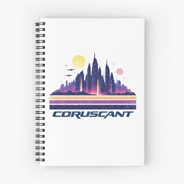 Item preview, Coruscant Galactic Capital Retro Skyline Art designed and sold by DariuszWilkosz.