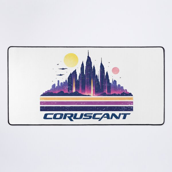 Item preview, Coruscant Galactic Capital Retro Skyline Art designed and sold by DariuszWilkosz.