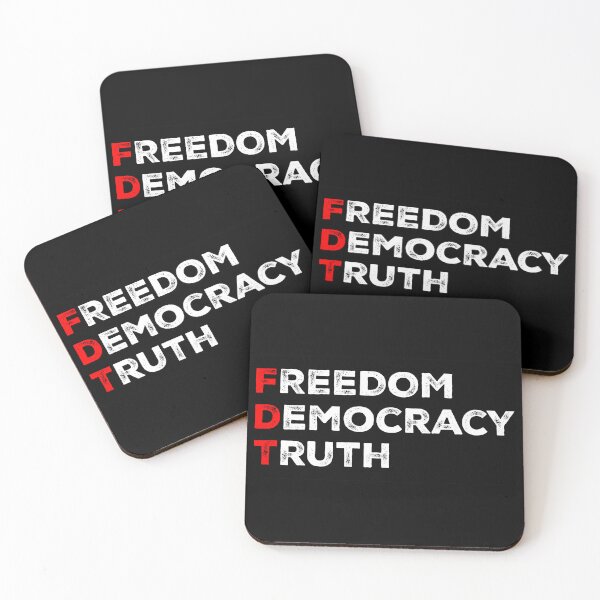 Item preview, Freedom Democracy Truth - Anti Fascist FDT designed and sold by PixVib.