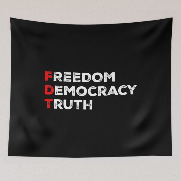Item preview, Freedom Democracy Truth - Anti Fascist FDT designed and sold by PixVib.