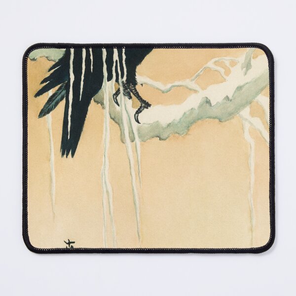 Item preview, Raven in winter (1802 - 1890) vintage Ukiyo-e style by Ikeda Koson designed and sold by maisielabmouse.