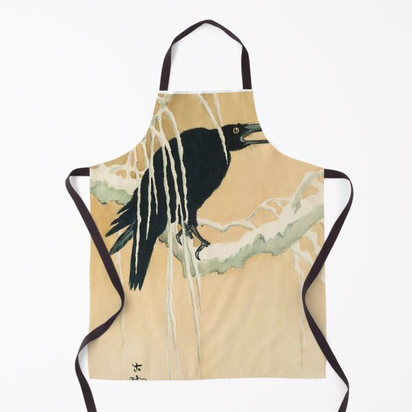 Item preview, Raven in winter (1802 - 1890) vintage Ukiyo-e style by Ikeda Koson designed and sold by maisielabmouse.