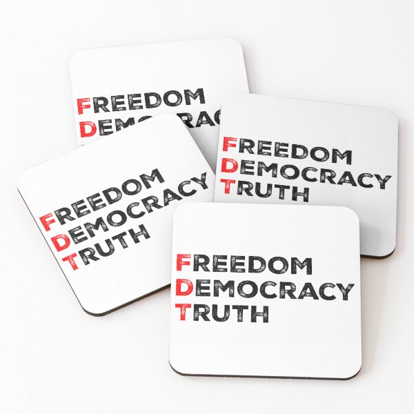 Item preview, Freedom Democracy Truth - Anti Fascist designed and sold by PixVib.