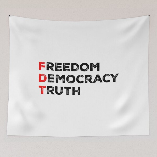 Item preview, Freedom Democracy Truth - Anti Fascist designed and sold by PixVib.
