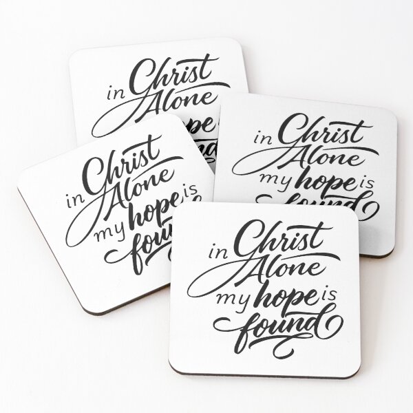 Item preview, In Christ Alone My Hope Is Found – Christian Faith & Hope Quote designed and sold by Verse & Vibes.