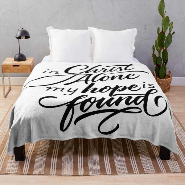 Item preview, In Christ Alone My Hope Is Found – Christian Faith & Hope Quote designed and sold by Verse & Vibes.