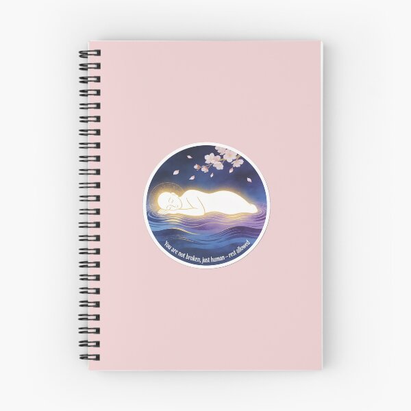 Item preview, Not Broken, Just Human – Rest Allowed designed and sold by KMChronicles.