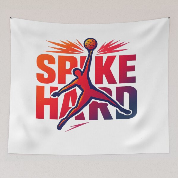 Item preview, Spike Hard Volleyball T-Shirt designed and sold by RMTrendy.