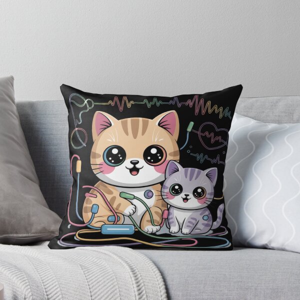 Item preview, Electrophysiology kawaii cat and kawaii art designed and sold by DamioPolArt.