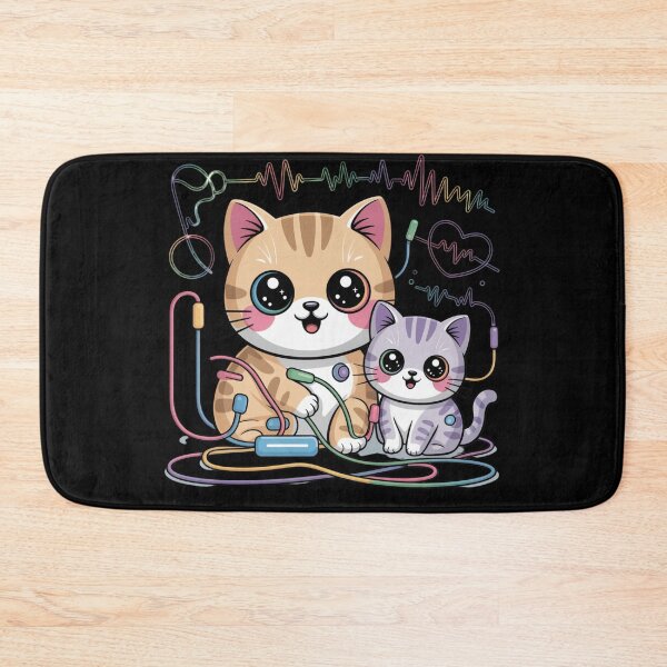 Item preview, Electrophysiology kawaii cat and kawaii art designed and sold by DamioPolArt.