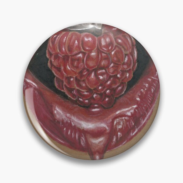 Item preview, Juicy Raspberry Glossy Lips Art designed and sold by thecraftywitchs.