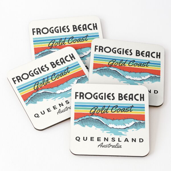 Item preview, Vintage Beach Froggies Beach Gold Coast designed and sold by TamGustam.