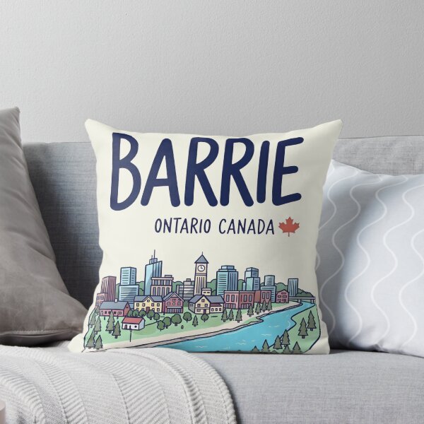 Item preview, Barrie Ontario Canada Cute Colorful Skyline Landscape  designed and sold by HowToCanadian.
