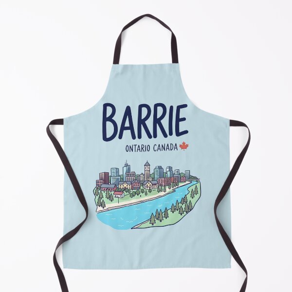 Item preview, Barrie Ontario Canada Cute Colorful Skyline Landscape designed and sold by HowToCanadian.