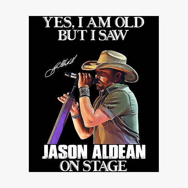 Item preview, Funny Gift For Jason Aldean Rock Roll Tour Photograp Classic  designed and sold by YamilBramon.