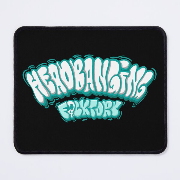 Item preview, Headbanging fucktory graffiti bubble black designed and sold by manuvila.