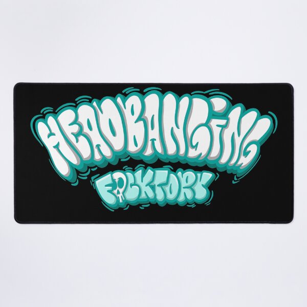Item preview, Headbanging fucktory graffiti bubble black designed and sold by manuvila.