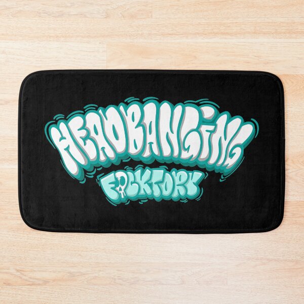 Item preview, Headbanging fucktory graffiti bubble black designed and sold by manuvila.