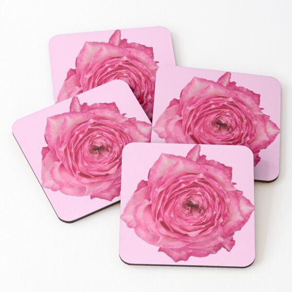 Item preview, pink rose flower sticker designed and sold by inainart.