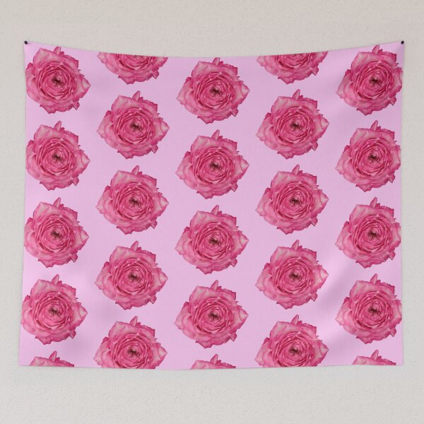 Item preview, pink rose flower sticker designed and sold by inainart.