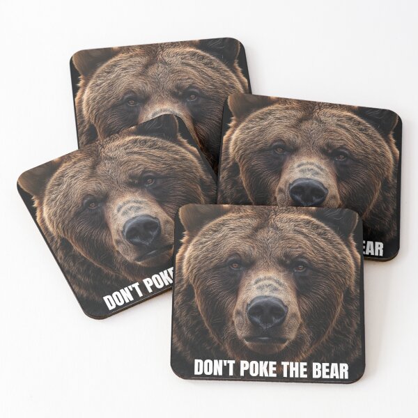 Item preview, Don't Poke The Bear - Majestic Grizzly King - Wild Spirit Art designed and sold by NaturalBeautySebastian .