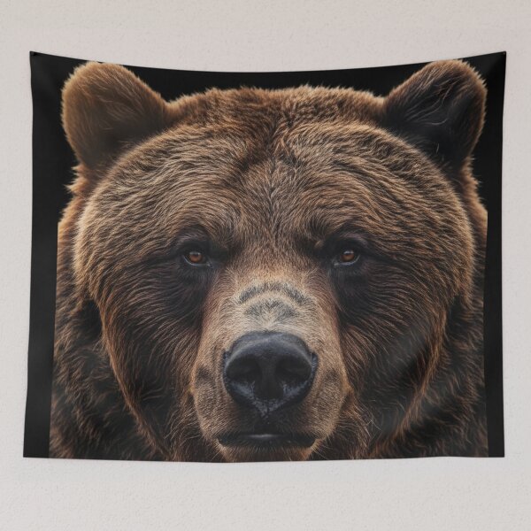 Item preview, Don't Poke The Bear - Majestic Grizzly King - Wild Spirit Art designed and sold by NaturalBeautySebastian .