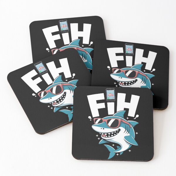 Item preview, Fih Meme Shirt Funny Gifts with Smiling Bluefish With Glasses designed and sold by SkymarArt.