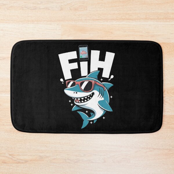 Item preview, Fih Meme Shirt Funny Gifts with Smiling Bluefish With Glasses designed and sold by SkymarArt.