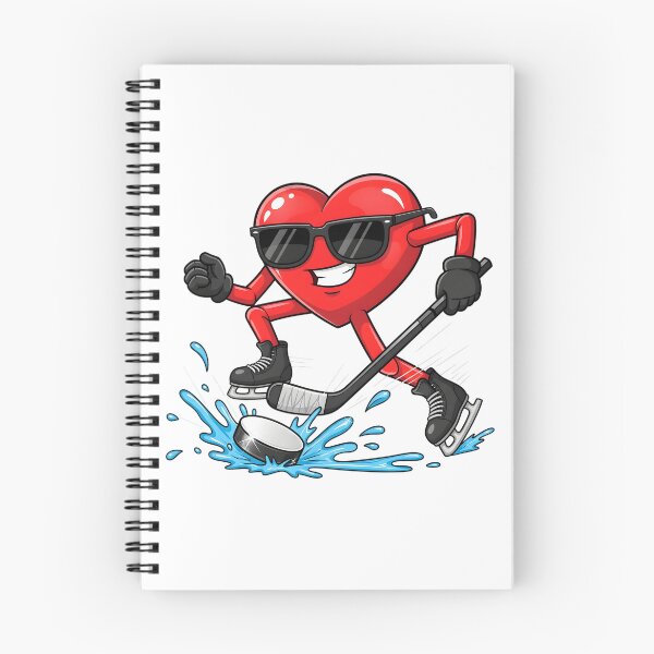 Item preview, Funny Valentine Ice Hockey Player Red Hearts February 14 designed and sold by OlakunleOloroz.