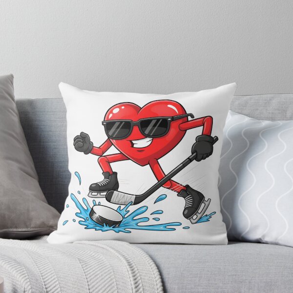 Item preview, Funny Valentine Ice Hockey Player Red Hearts February 14 designed and sold by OlakunleOloroz.