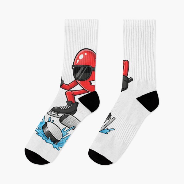 Item preview, Funny Valentine Ice Hockey Player Red Hearts February 14 designed and sold by OlakunleOloroz.