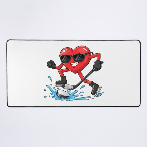 Item preview, Funny Valentine Ice Hockey Player Red Hearts February 14 designed and sold by OlakunleOloroz.