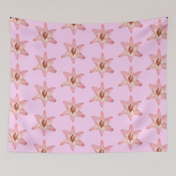 Item preview, pink lily flower sticker designed and sold by inainart.