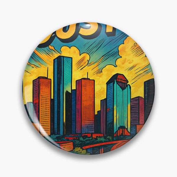 Item preview, Houston, city | Comics stylCartoone -  designed and sold by ComicsFactory.