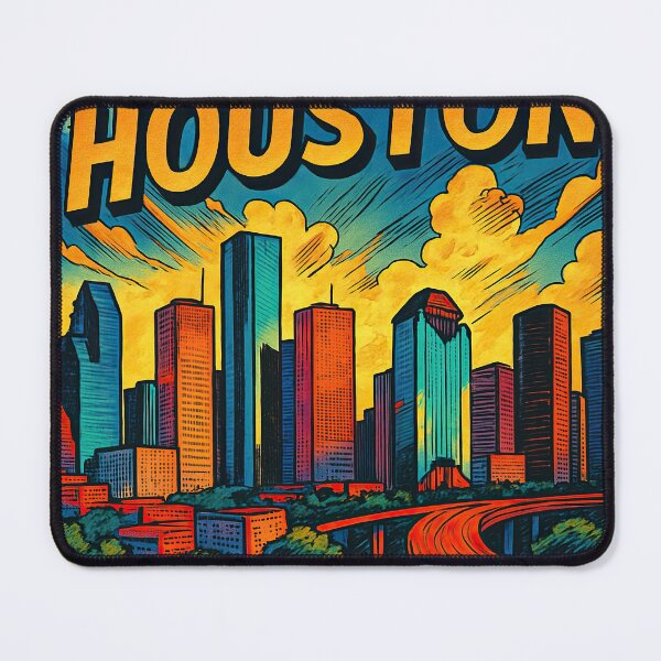 Item preview, Houston, city | Comics stylCartoone - designed and sold by ComicsFactory.